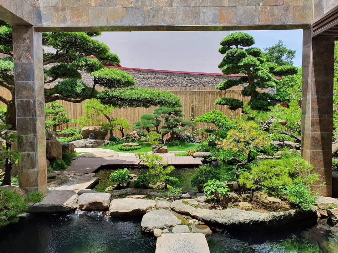 Sân vườn biệt thự tuyệt đẹp kiểu Nhật