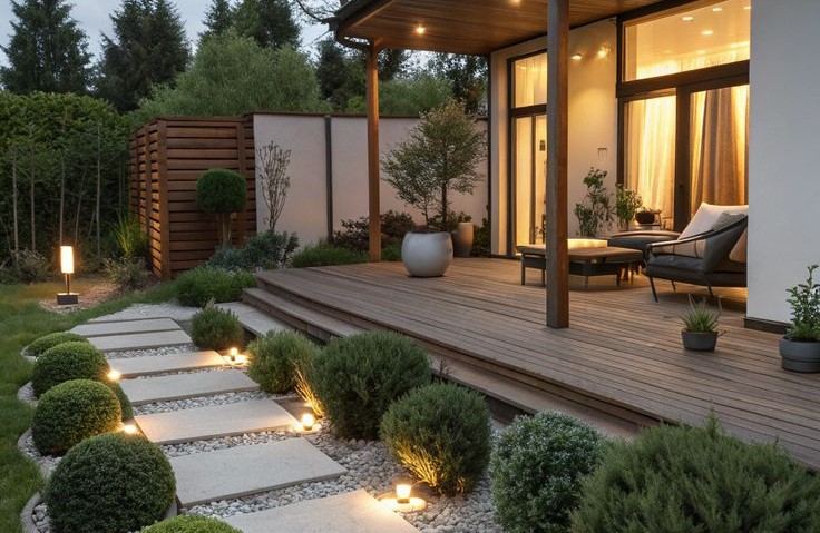 Thi công thiết kế hệ thống chiếu sáng sân vườn đẹp nhất Hà Nội
