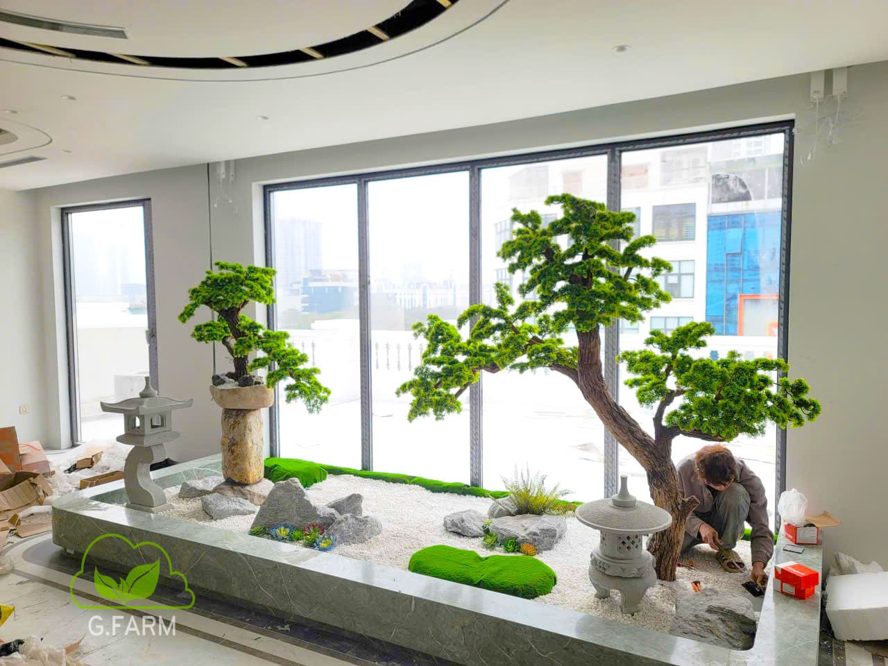 tiểu cảnh khô vườn nhật