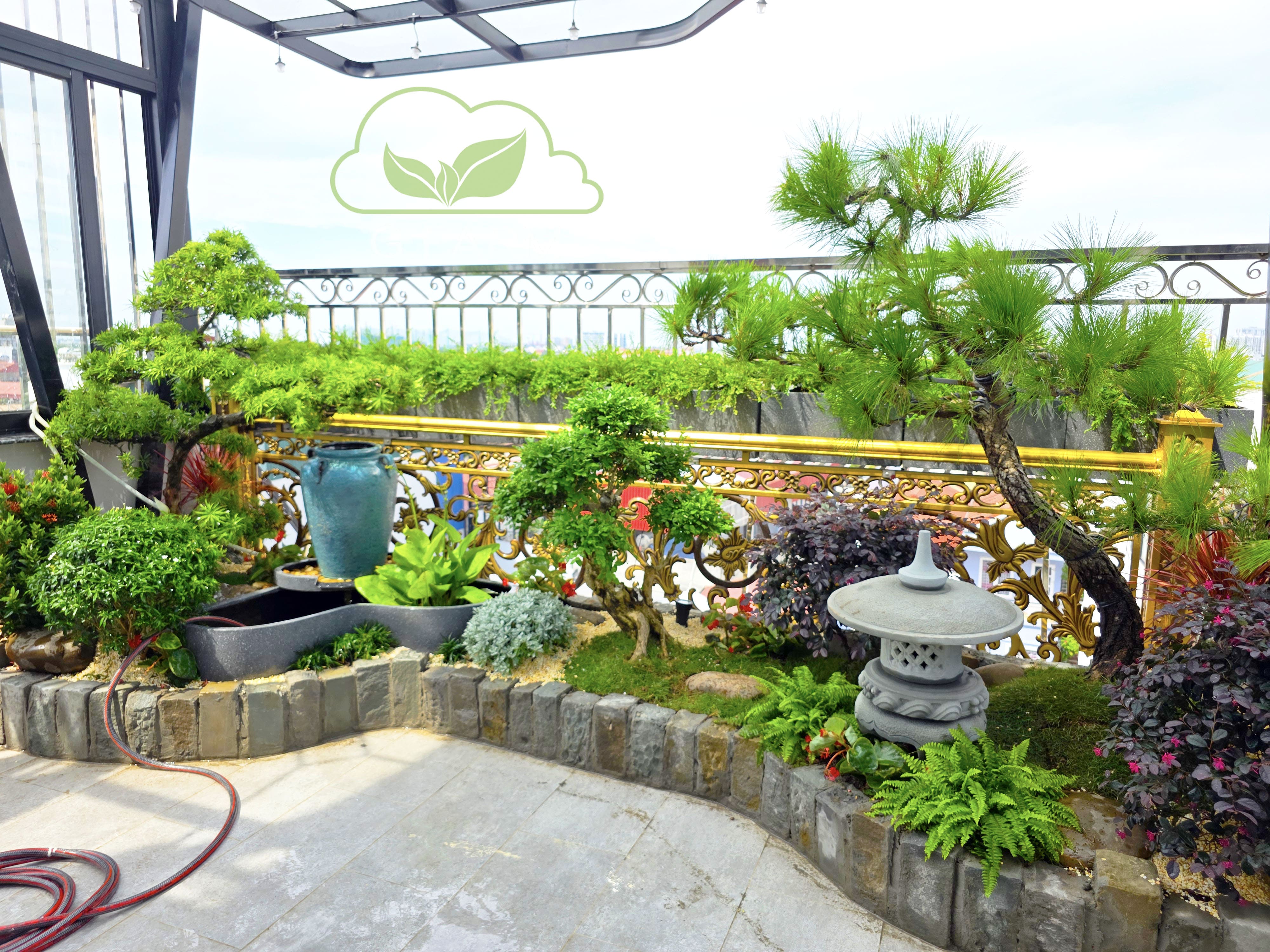 Vườn sân thượng đẹp
