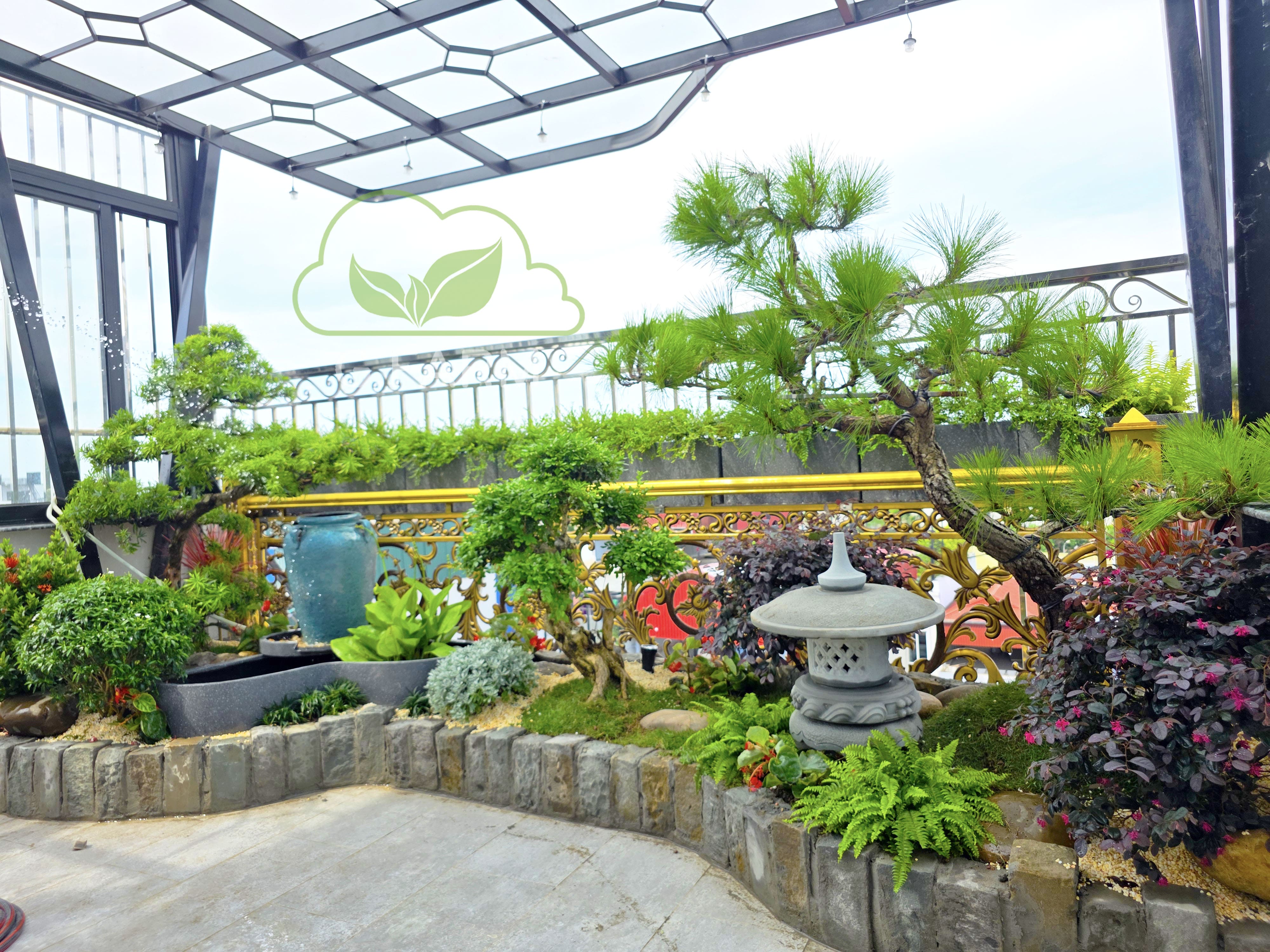 Vườn sân thượng đẹp