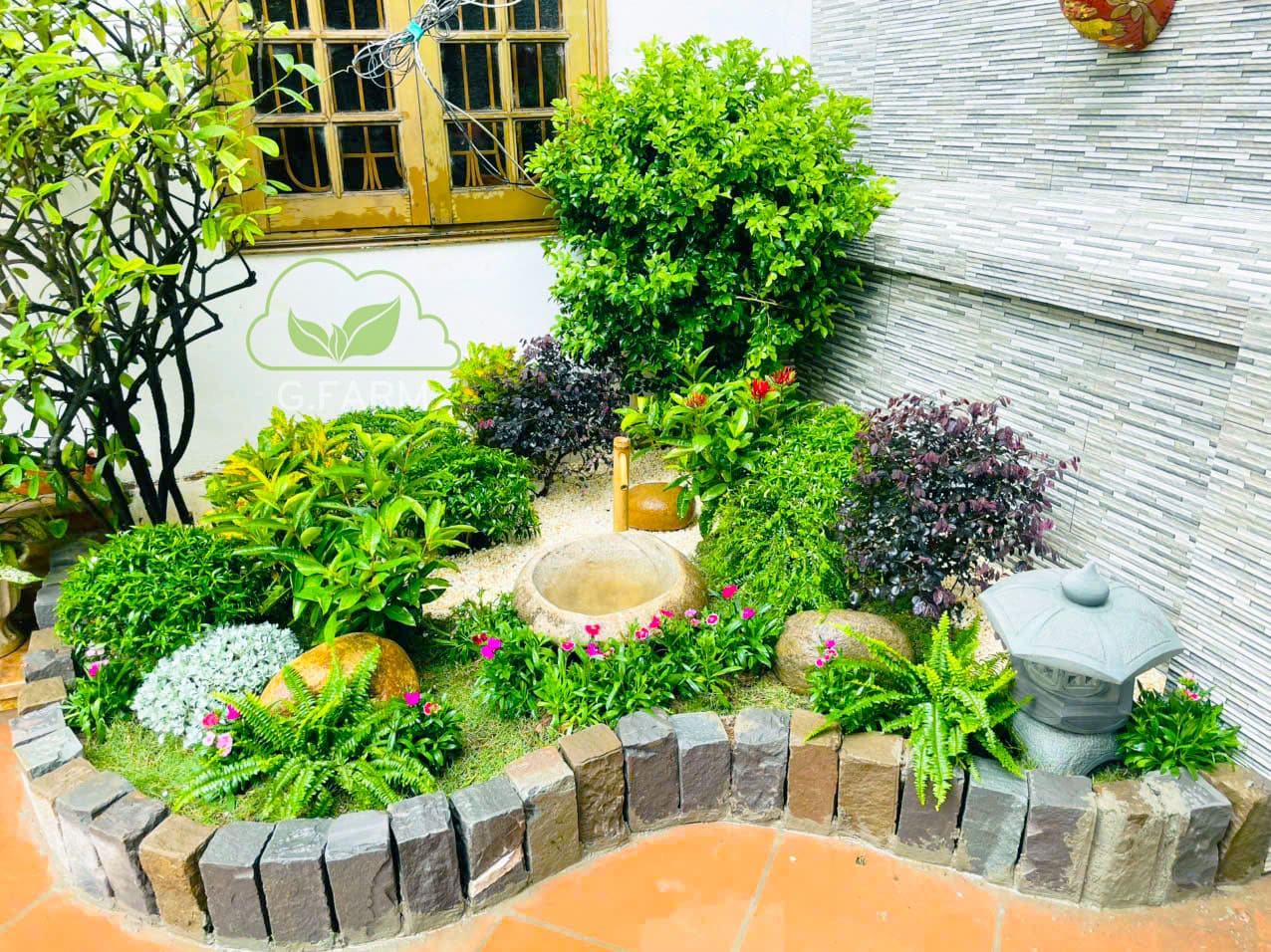 Tiểu cảnh nhỏ ang nước phong thủy Hoa Lâm, Long Biên
