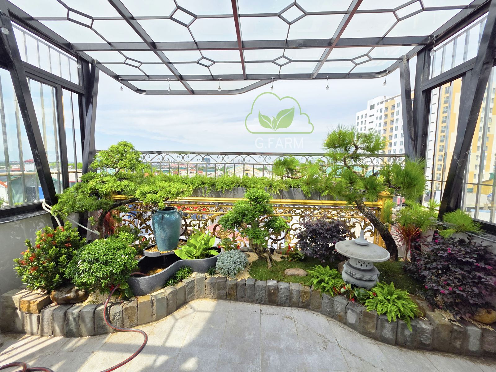 Vườn sân thượng đẹp