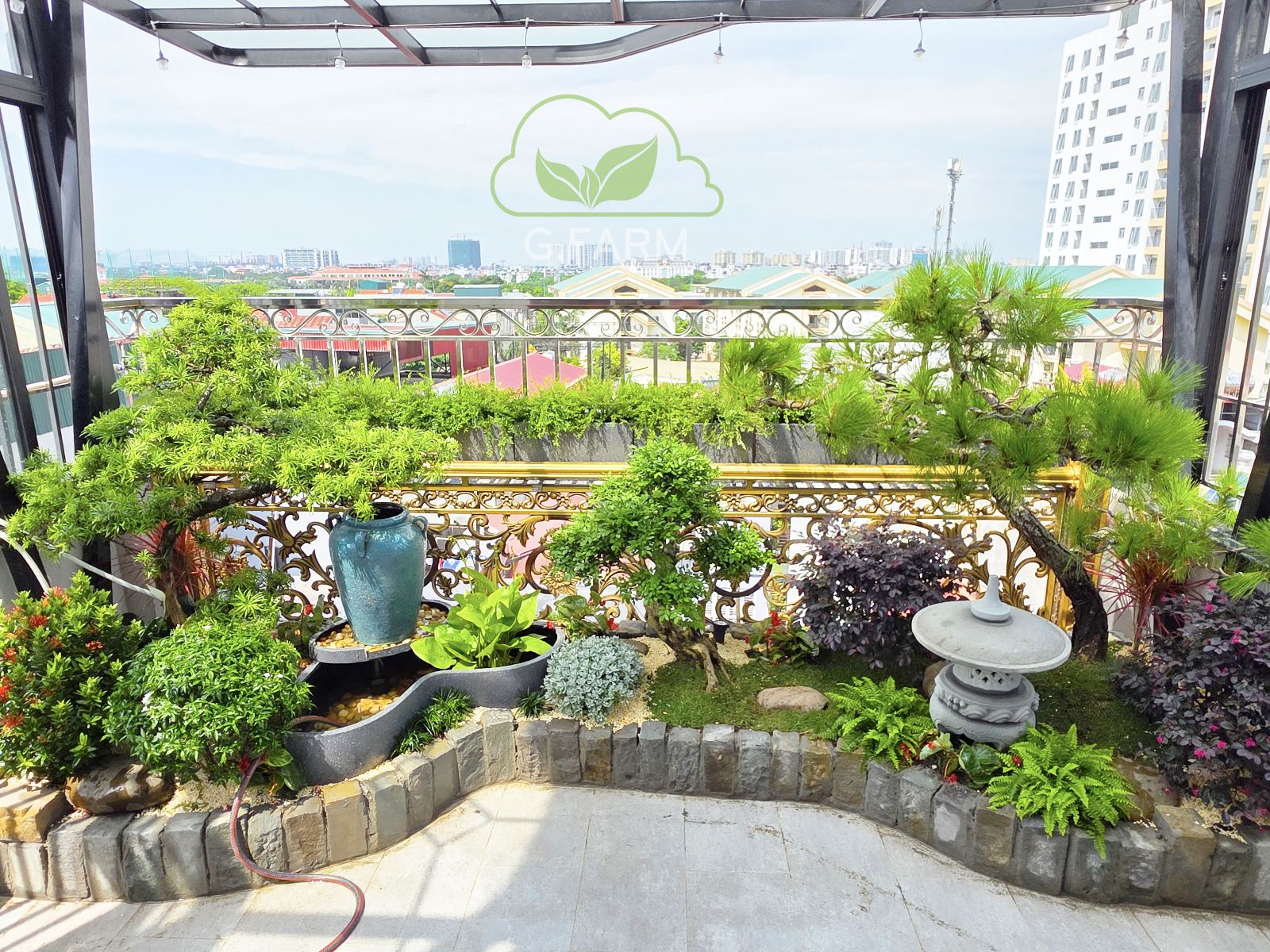 Vườn sân thượng đẹp