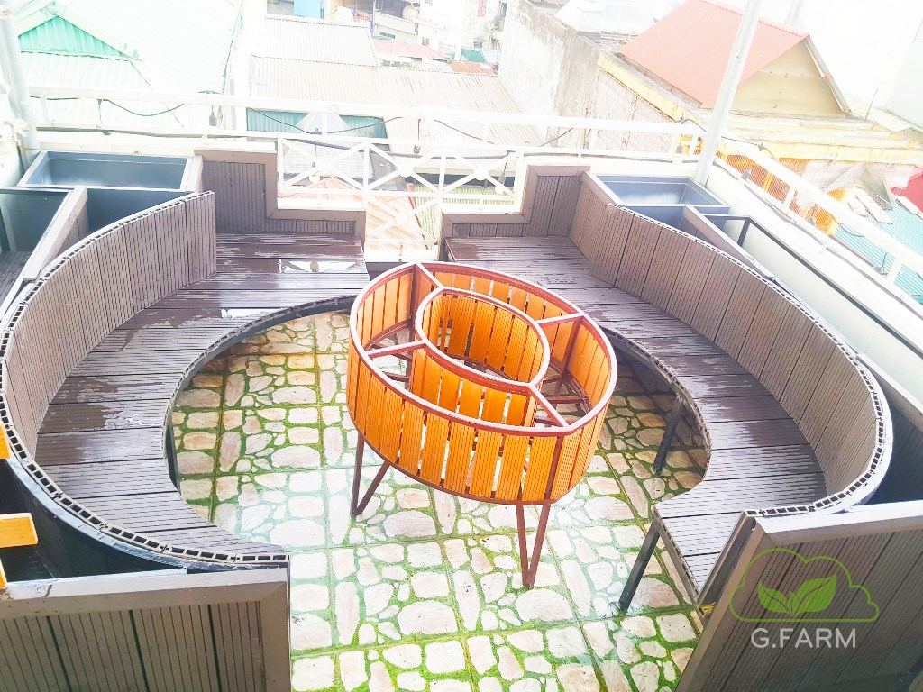 Vườn sân thượng nghệ thuật Chú Quế Nguyên Hồng