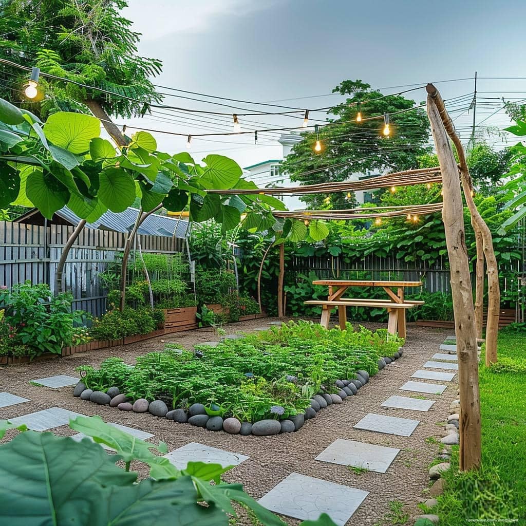 Thiết kế vườn rau xanh