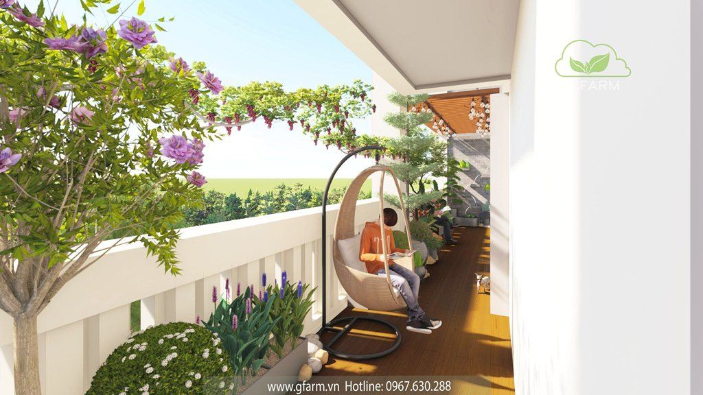 Tiểu cảnh sân penthouse